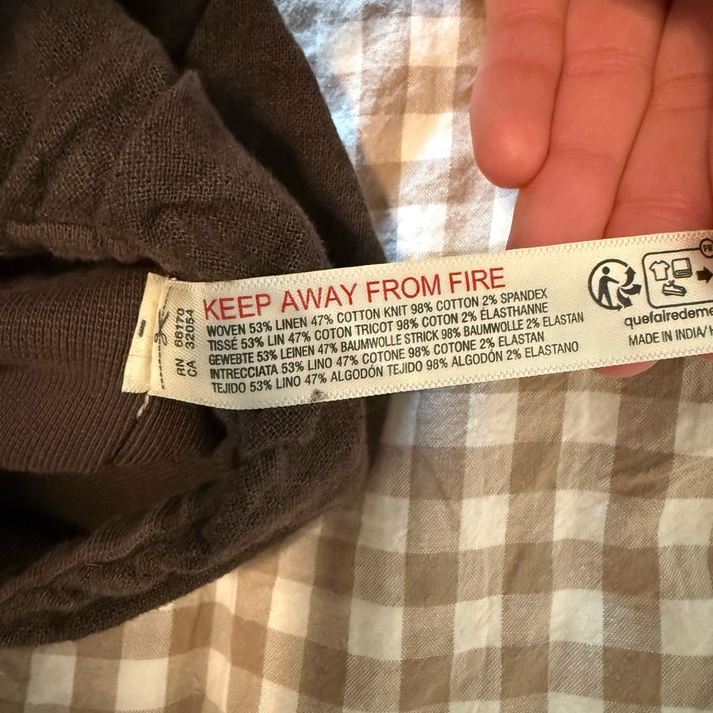 Free People My Little Micro Mini Cotton Linen Skort - Picture 6 of 6